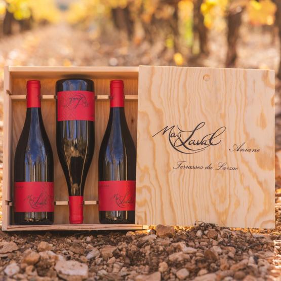 Cuvée Léna 2023 Coffret bois 3 bouteilles Plaisirs du Vin - Dax Saint-Paul-lès-Dax FR 1141 Boulevard Saint-Vincent-de-Paul